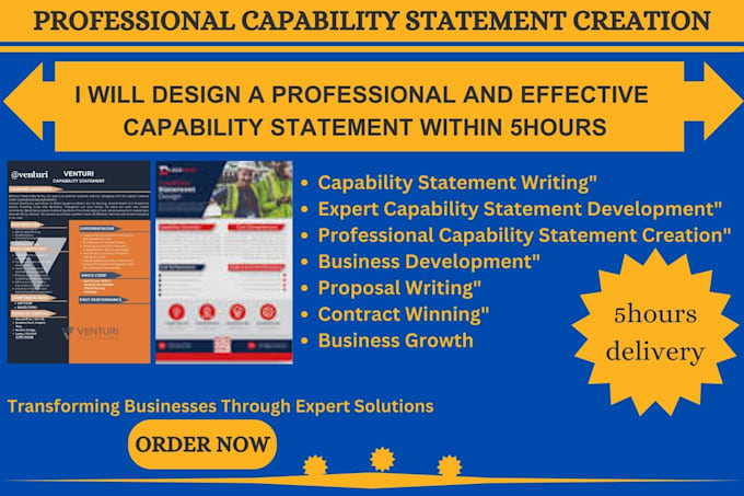 Bestseller - create a winning capability statement for your business