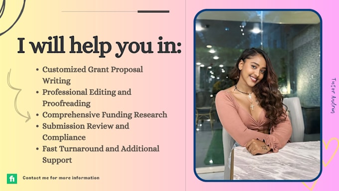 Gig Preview - Help you with grant writing and approval