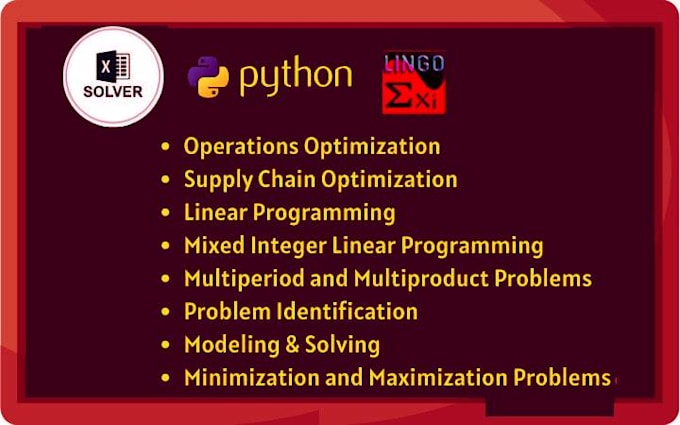 Bestseller - supply chain optimization  linear programming with python excel powerbi ling