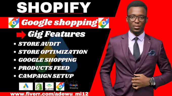 Gig Preview - Set up and audit your google shopping ads campaign and gmc for your website