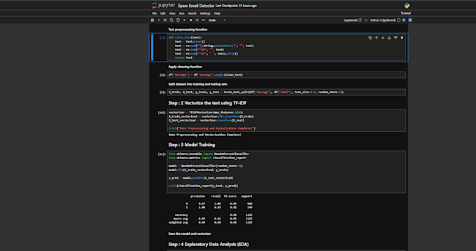 Gig Preview - Machine learning tasks using python