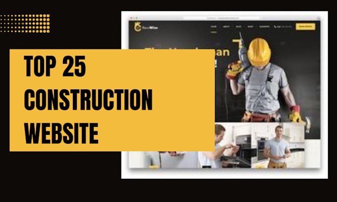 Gig Preview - Do professional construction handyman and real estate website design on wix