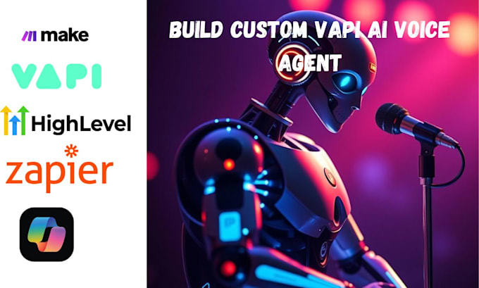 Gig Preview - Develop vapi ai voice agent copilot ai agent vapi make com automation