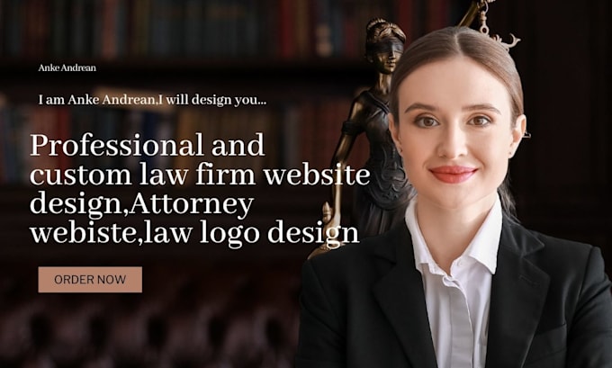 Gig Preview - Make lawyer attorney website,business notary website,legal law logo website