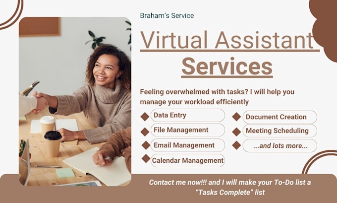 Gig Preview - Be your personal virtual assistant virtual assistant