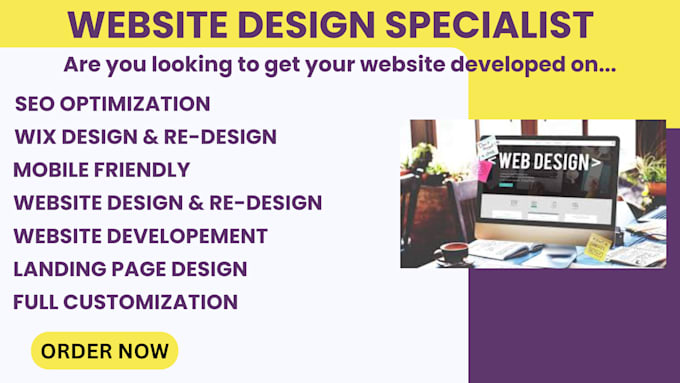 Gig Preview - Wix website design wix website redesign wix website development wix website