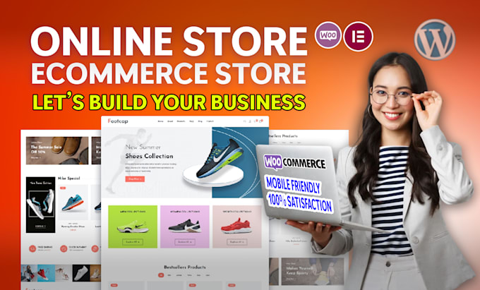 Bestseller - build woocommerce online store and responsive landing page, revamp website