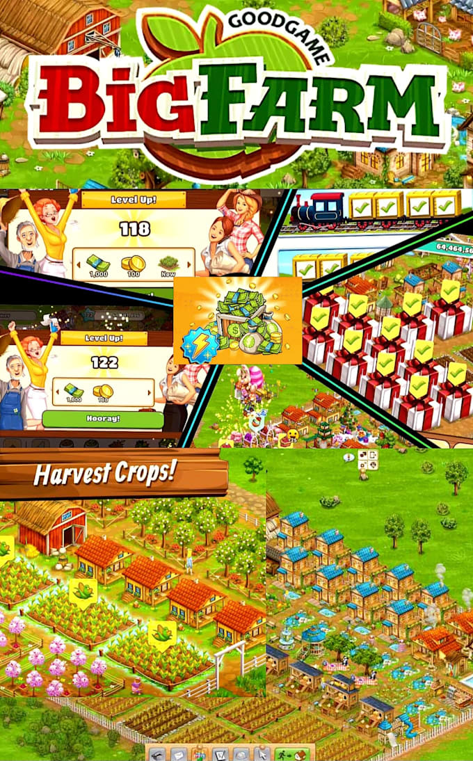 Gig Preview - Help you build and grow your goodgame bigfarm to maximize profits and progress