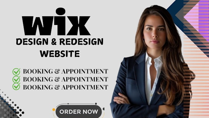 Gig Preview - Professionally design or redesign your business wix website