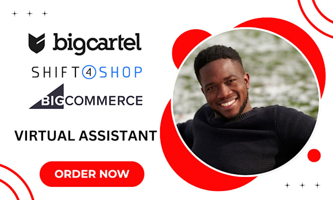 Gig Preview - Manage shopify, bigcartel, bigcommerce and shift4shop as store virtual assistant