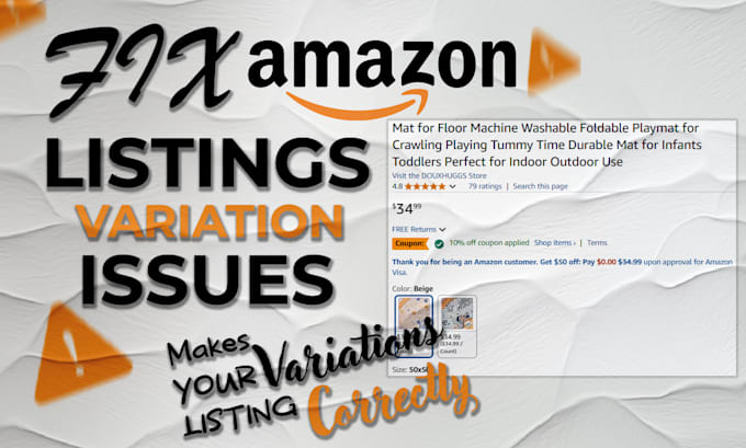 Gig Preview - Do amazon product listing optimization and variation issues and listing errors