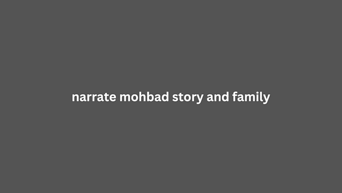 Gig Preview - Narrate mohbad story and family