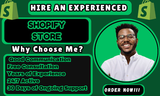 Gig Preview - Design a custom shopify theme for your store