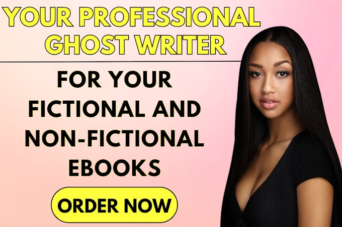 Gig Preview - Write 50k fiction ebook non fiction ebook as a ghostwriter ebook writer