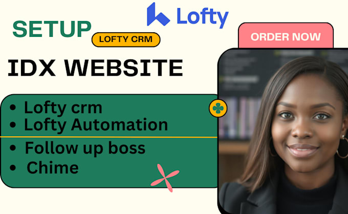 Gig Preview - Set up lofty crm kvcore chime follow up boss rei reply idx mls website lofty