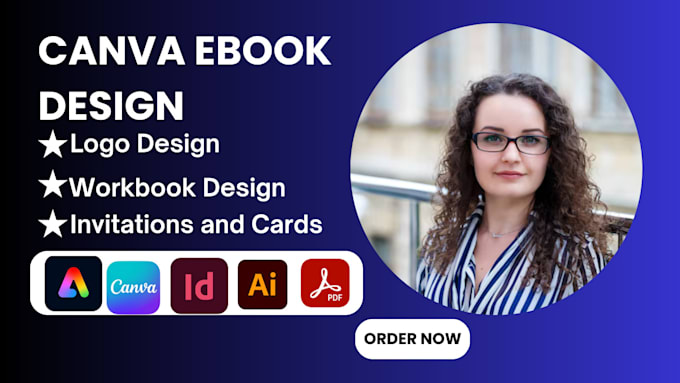 Gig Preview - Do canva ebook design worksheet journal digital planner adobe express amazon KDP