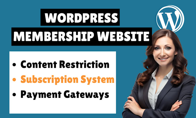 Gig Preview - Develop wordpress membership website or subscription website