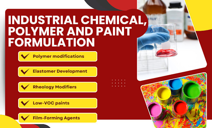 Gig Preview - Formulate polymer chemical, biodegradable chemical, paint and adhesives formula