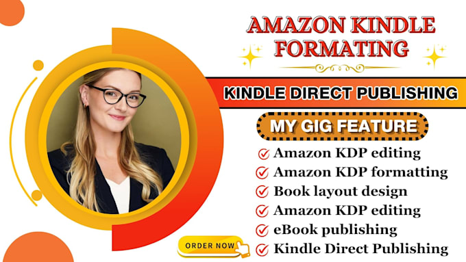 Gig Preview - Be your professional book editing, formatting and layout design for amazon KDP