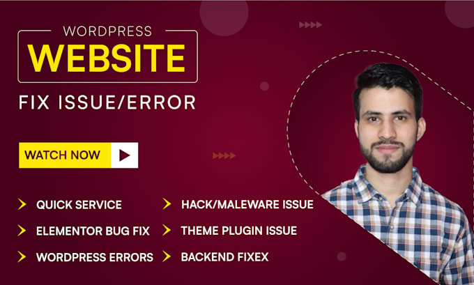 Gig Preview - Do wordpress fix and resolve wordpress website issues