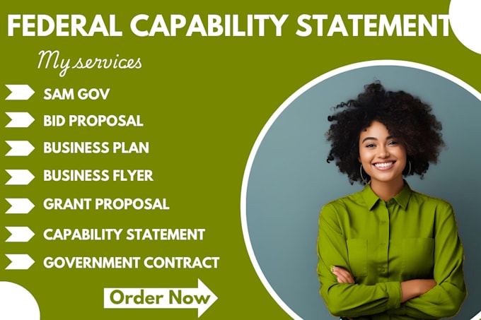 Gig Preview - Design strategic capability statements for federal government bids