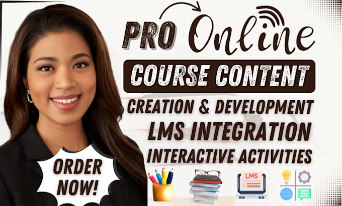 Bestseller - do online course creation lesson plan course content course website ppt