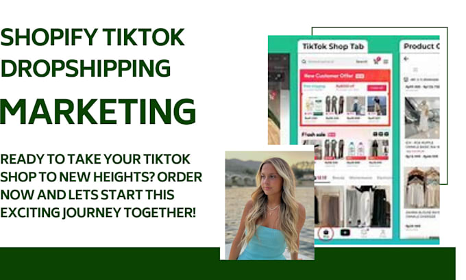 Gig Preview - Do tiktok dropshipping shop business representatives tiktok marketing ads sales