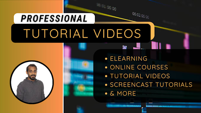 Gig Preview - Create an elearning or online course videos