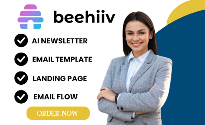 Gig Preview - Setup beehiiv account beehiv ai newsletter beehiiv manager beehive landing page