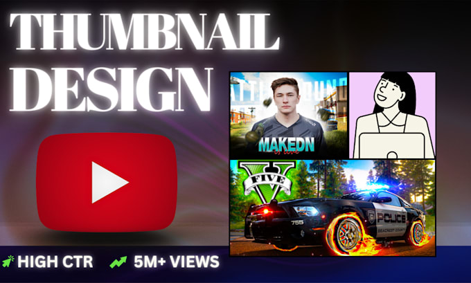 Bestseller - creat youtube thumbnails design using photoshop