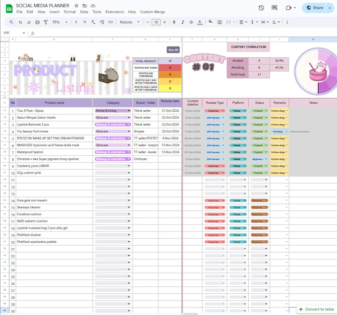 Gig Preview - Organize your data and design cool spreadsheets