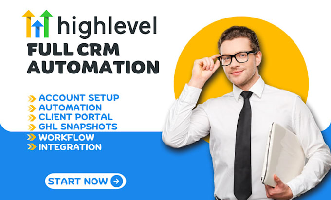 Bestseller - setup gohighlevel crm automation go high level workflow ghl saas chatbot expert