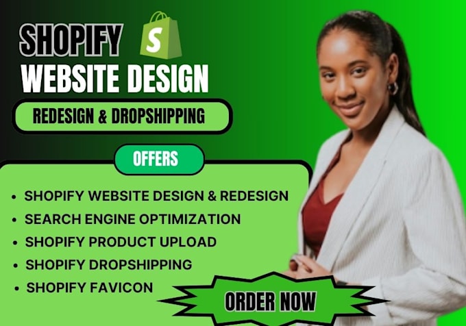 Gig Preview - Do shopify website design shopify dropshipping, shopify store redesign