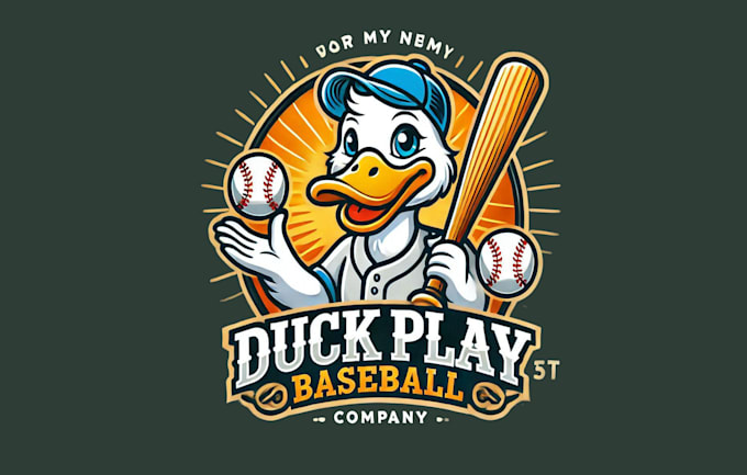 Gig Preview - Make duck play baseball mascot logo for you with new concept