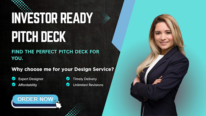 Gig Preview - Create and design your investor ready pitch deck presentation