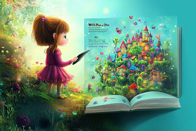 Bestseller - create children book cover illustration children book