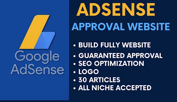 Gig Preview - Get your google adsense approved website fast