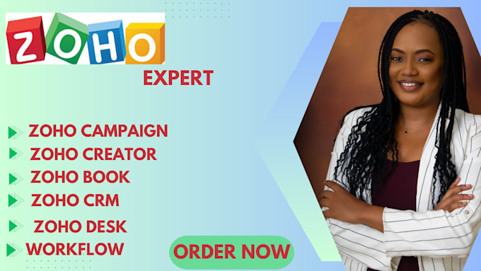 Gig Preview - Be your expert in zoho campaign,zoho one ,project, creation