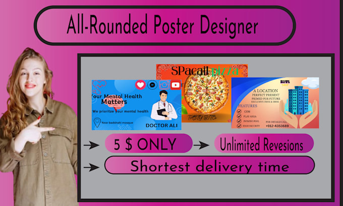 Gig Preview - Design best posters for medical,resturant,acadamic,events