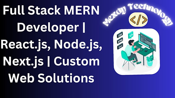 Gig Preview - Full stack mern developer reactjs nodejs nextjs