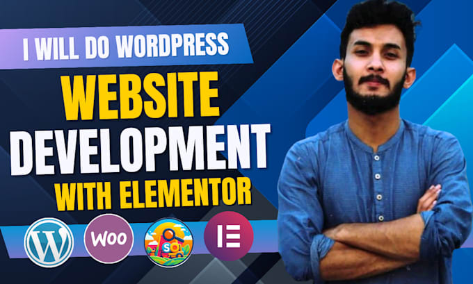 Gig Preview - Do wordpress website development with elementor pro