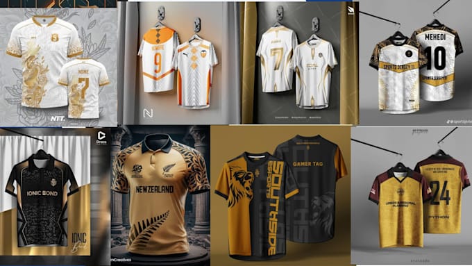 Gig Preview - Design sublimation esports jersey and do sports jersey design