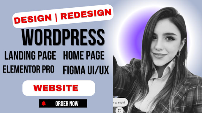 Gig Preview - Do wordpress elementor figma website design figma landing page homepage redesign