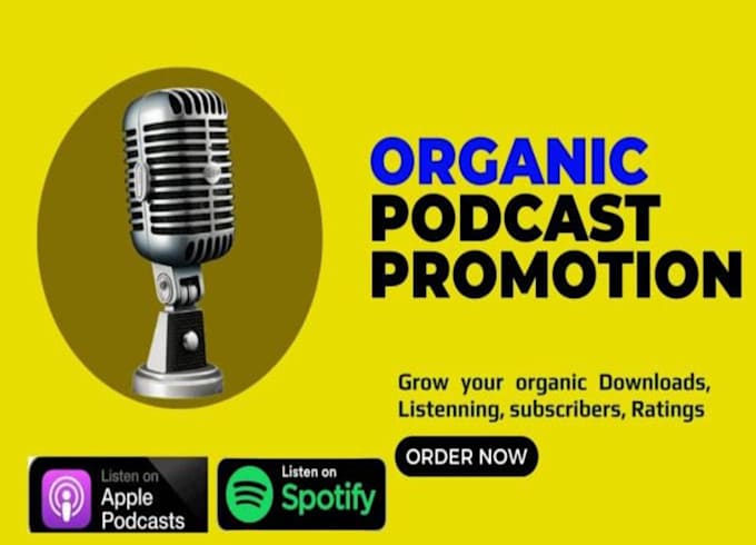 Gig Preview - Promote your podcast and help get more organic downloads