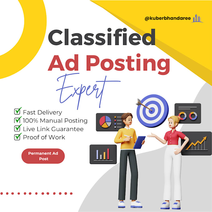 Gig Preview - Post classified ads on top 50 classified ad posting sites