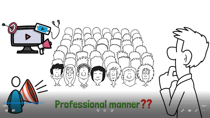 Gig Preview - Create whiteboard animation explainer video for business