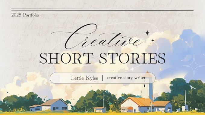 Gig Preview - Write creative short stories and content, adverts and poster