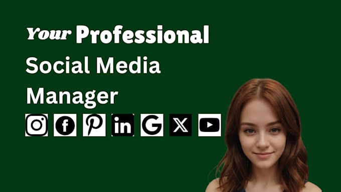 Gig Preview - Be your all social media marketing manager and content creator