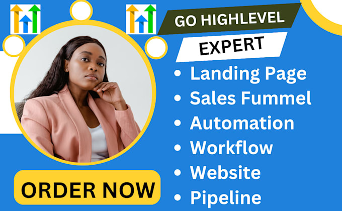 Gig Preview - Gohighlevel sales funnel gohighlevel email marketing gohighlevel landing page