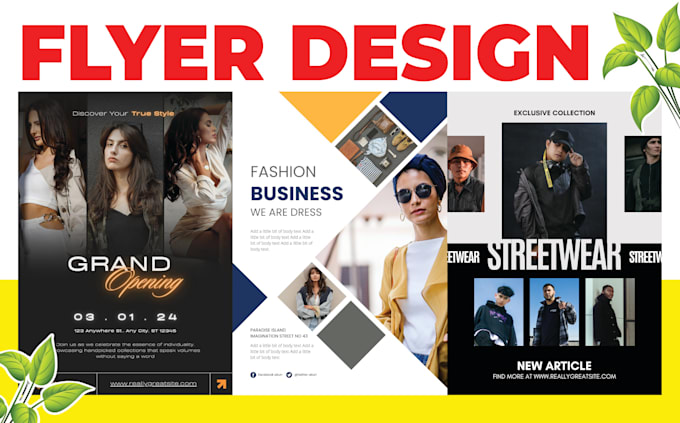 Gig Preview - Design fashion flyer, poster, party and event flyer, instagram post